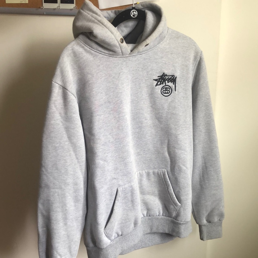 STUSSY Hoodie Paint Splatter Print